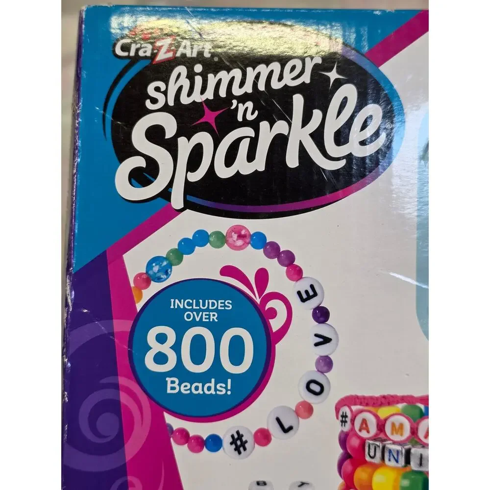 DIY Bead Bracelet Kit Letters Friendship Sleepover Kids Youth Activity Birthday